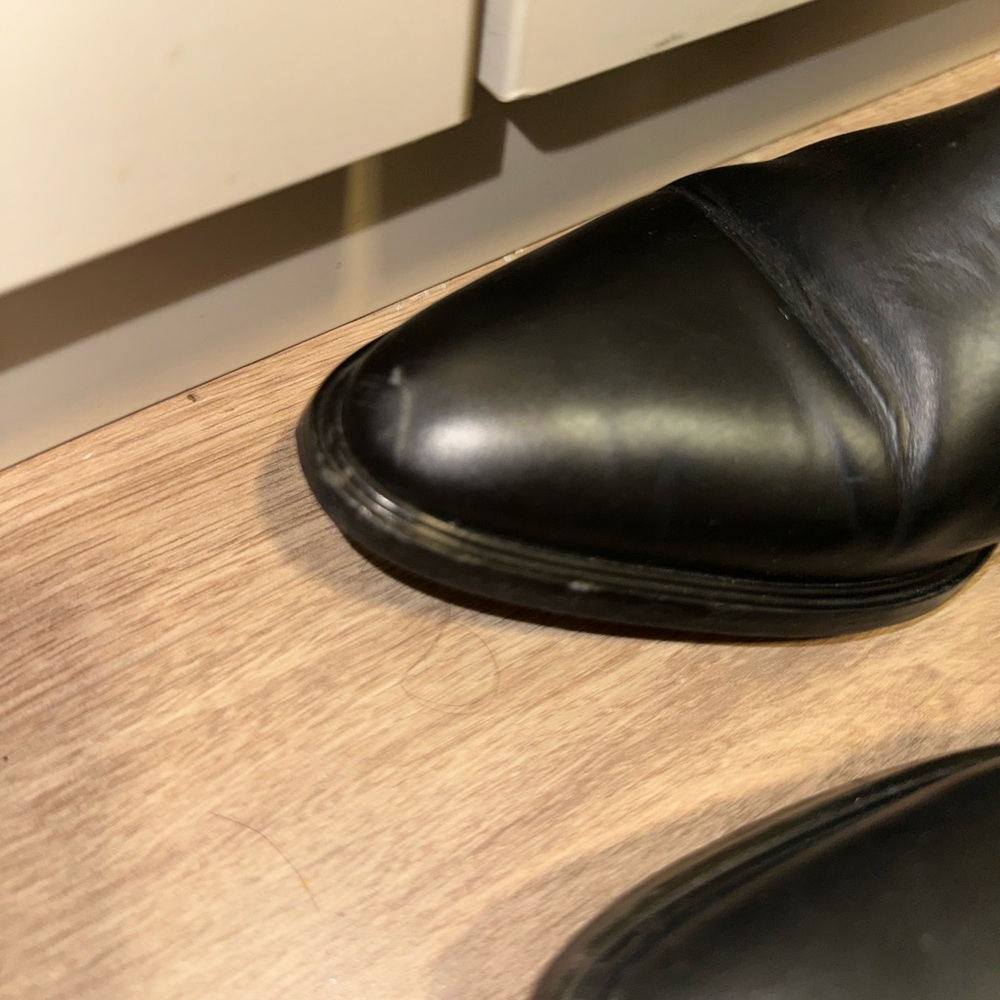 Everlane  Black Leather Ankle Booties size 5.5 - Picture 3 of 7